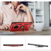 Galaxy S9 Kılıf Zore Vega Yüzüklü Standlı Zırh Kılıf thumbnail 8