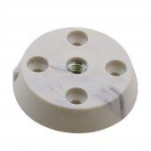 Mobilya Masa Sehpa Ayağı Bağlantı Aparatı Düz Ayak Tabanı Beyaz (4 ADET) - 2