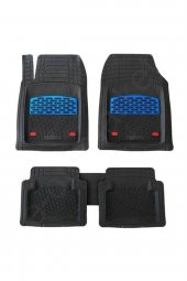 Safir Tüm Araçlara Uyumlu Derin Havuzlu Paspas 5 Parça MAVİ - 2