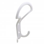 Portmanto Vestiyer Duvar Askısı Metal Dolap Elbise Askılığı Beyaz - 1