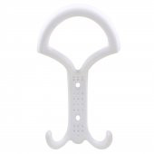 Portmanto Vestiyer Duvar Askısı Metal Dolap Elbise Askılığı Beyaz - 2