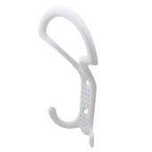 Portmanto Vestiyer Duvar Askısı Metal Dolap Elbise Askılığı Beyaz - 4