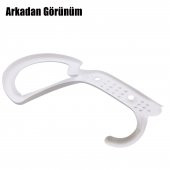 Portmanto Vestiyer Duvar Askısı Metal Dolap Elbise Askılığı Beyaz - 5