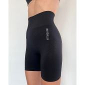 Fitinsane Seamless Toparlayıcı Siyah Kısa Spor Tayt - 4