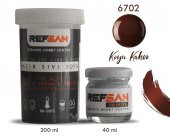 Hazır Çini ve Seramik Boyası 6702 Koyu Kahve 200 ml - 2