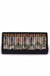 Doğal Taş Tüp Şişe İçinde Dekoratif Ağaç 7li Set - 2