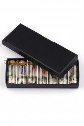 Doğal Taş Tüp Şişe İçinde Dekoratif Ağaç 7li Set - 3