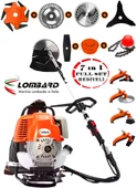 Lombard İtalia LH 500  7 İN 1 Sırt Tipi Benzinli Motorlu Ot Çalı Tırpanı Çim Biçme Canavar Başlık 20 Hp - 1