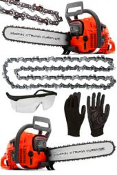 Eisenn Germany Technology HUG 8600 6.6 HP Professıonel Benzinli Ağaç Kesim Motoru Hediyeli - 1