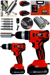ProJcb Plus American Red Brusless Motor Pro 30 Samsung Çift Akülü Vidalama Matkap  7-19 Universal Soket - 2