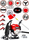 Eisenn Alman 7 İN 1 Sırt Tipi Benzinli Motorlu Ot Çalı Tırpanı Çim Biçme Makinesi Canavar Başlık 20 HP - 1