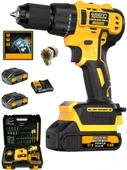 Eisenn German BL Kömürsüz Motor E-013 Yellow Yeni Sistem Çift Akülü Vidalama Matkap 84 Pcs Set - 2