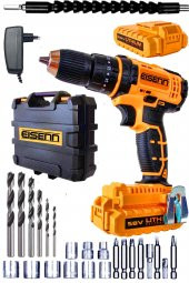 Eisenn Germany Technology PRODRİVE SERİES 58 V 8 AH Samsung Çift Akülü Seri Vidalama Matkap  Yardımcı Set - 1