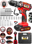 Projcb Plus Germany Super Tekno Red J-7714K Bakır Sargı 45 Kademe Tork Ayarlı Çift Akülü Şarjlı Vidalama Set - 1