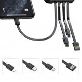 LinkTech AC10 All in One 10000 mAh Powerbank Çoklu Kablolu Taşınabilir Batarya thumbnail 2