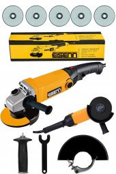 Eisenn Germany Technology X - Drive 3000 W Devir Ayarlı Spiral Taşlama Metal kesim 5 Psc Taş Hediye - 1