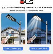 500W Güneş Enerjili Solar Bahçe Çevre Sokak Lambası DLS - 3