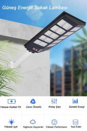 500W Güneş Enerjili Solar Bahçe Çevre Sokak Lambası DLS - 4