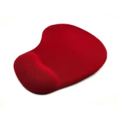 Bilek destekli mouse pad kaydırmaz tabanlı mouse pad kırmızı - 1