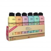 Akrilik Boya Seti 6x75 ml Pastel Seri Akrilik Boya 6 Renk 75 ml Pastel Renkler - 1