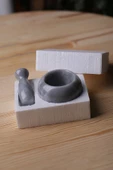 Mermer Havan Seti Küçük Boy Doğaltaş Mermer Havan Seti 8 x 8 Cm - 6