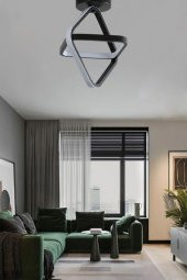 Eray Aydınlatma 504 Plofonyer Siyah Led Avize - 2