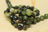 Peridot (Zebercet) Taşı Koyu Renk Faset Kesim 6mm/5 adet (23160-1) - 2