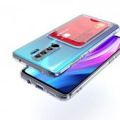 Xiaomi Redmi Note 8 Pro Kılıf Kartlıklı Şeffaf Setra Clear Silikon Kapak - 2