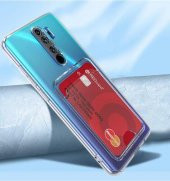 Xiaomi Redmi Note 8 Pro Kılıf Kartlıklı Şeffaf Setra Clear Silikon Kapak - 3