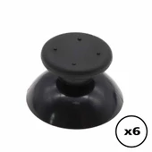 6 ADET XBOX 360 Analog Başlık XBOX 360 Topuz Siyah Renk XBOX 360 Kol Tamiri Yedek Parça Analog Cap thumbnail 1