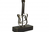 Ahşap Standlı Gitar Biblo - 4