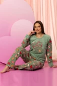 Nisanca Kışlık Kadın Polar Pijama Takımı - Yılbaşı Pijaması - 1