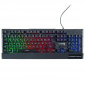 Turbox Paddock TR-K115 USB Kablolu Rainbow Gaming Standart Q Rainbow Aydınlatma Klavye - 1