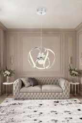 Eray Aydınlatma 1688-40 Krom Led Avize thumbnail 2