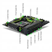 Huananzhi X79 Intel X79 1866 MHz DDR3 Soket 2011Pin mATX Anakart - 2