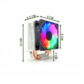 Snowman M200 CPU Soğutucu Fan Rainbow - 2