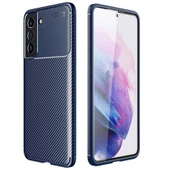 Galaxy S21 FE Kılıf Zore Negro Karbon Tasarım Silikon Kılıf thumbnail 3