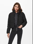 ONLY Bayan Siyah Renk Puffer Kısa Mont 15205371 - 1