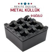 TransForMacion Rexite Siyah Metal 9 Gözlü Kül Tablası - 2
