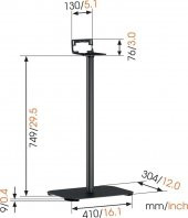 Vogels Sound 3305 Universal L Hoparlör Standı - 2