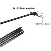Elia - Olivpower - Taral - Sak 934 Zeytin Hasat Makinası Karbon Fiber Çubuk - 5 mm 10 Adet - 4