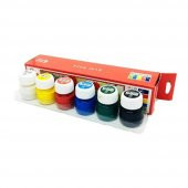 Guaj Boya 6 Renk x 20 ml 1 Paket Guaj Boyası Seti 6 lı - 3