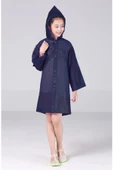 Eva Bordo Pratik Trend Çocuk Yağmurluğu Unisex 8- 12 Yaş Lacivert Standart - 1