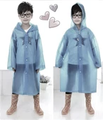 Eva Bordo Pratik Trend Çocuk Yağmurluğu Unisex 8- 12 Yaş  Gri Standart - 5