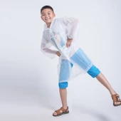 Eva Bordo Pratik Trend Çocuk Yağmurluğu Unisex 8- 12 Yaş  Beyaz Standart - 4