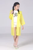 Eva Bordo Pratik Trend Çocuk Yağmurluğu Unisex 8- 12 Yaş Sarı Standart - 4