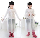 Eva Bordo Pratik Trend Çocuk Yağmurluğu Unisex 8- 12 Yaş Beyaz Standart - 3