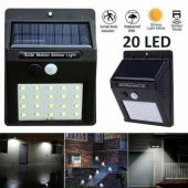 Hareket Sensörlü PIR 20 LED Solar Enerji Su Geçirmez Duvar Lamba - 2