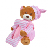 Peluş Çerçeveli Ayı Pembe 25cm - 1