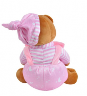 Peluş Çerçeveli Ayı Pembe 25cm - 3
